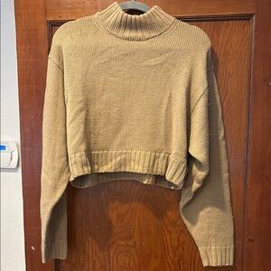 Wilfred 100% Merino Wool Mockneck Sweater Cropped